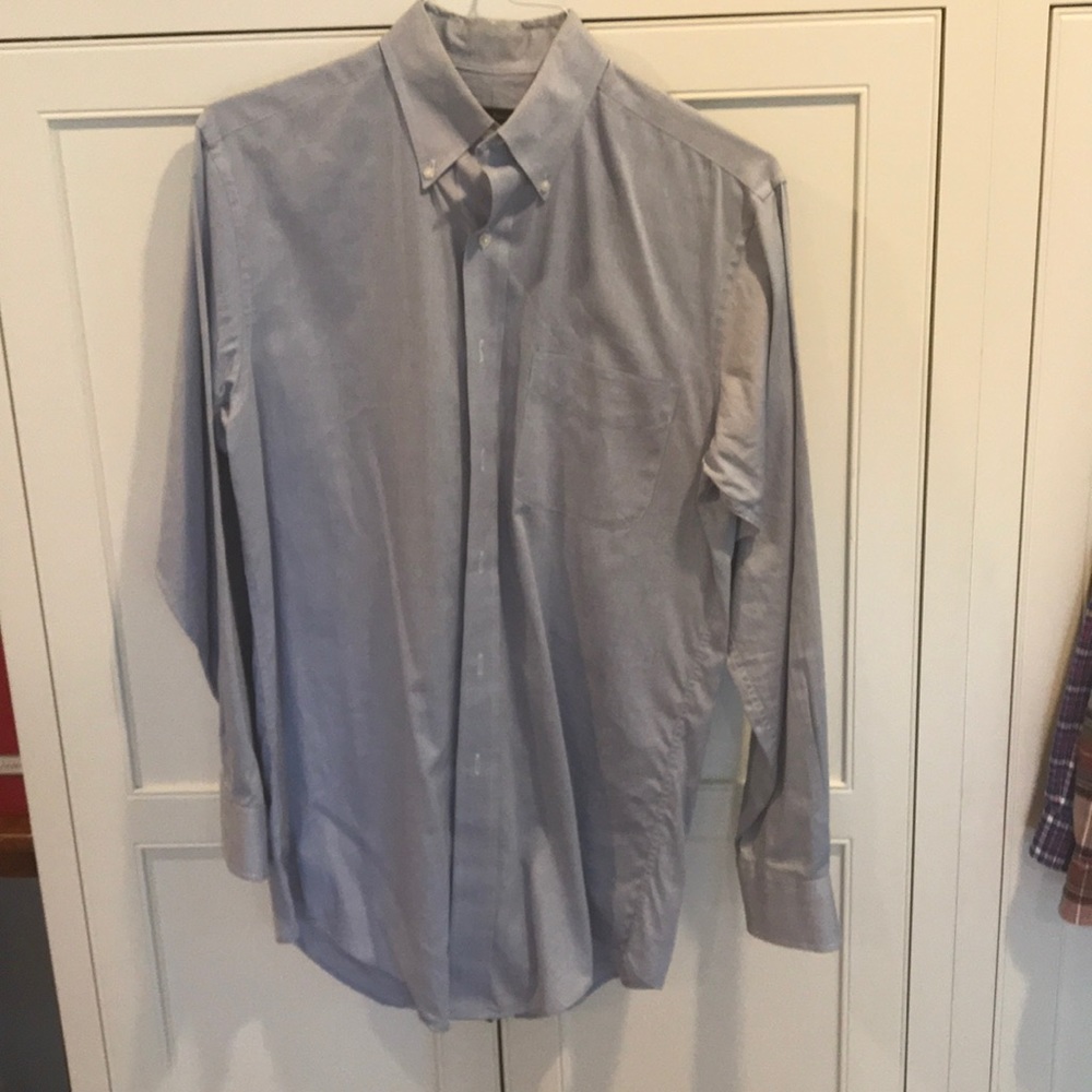 Men’s blue button down shirt